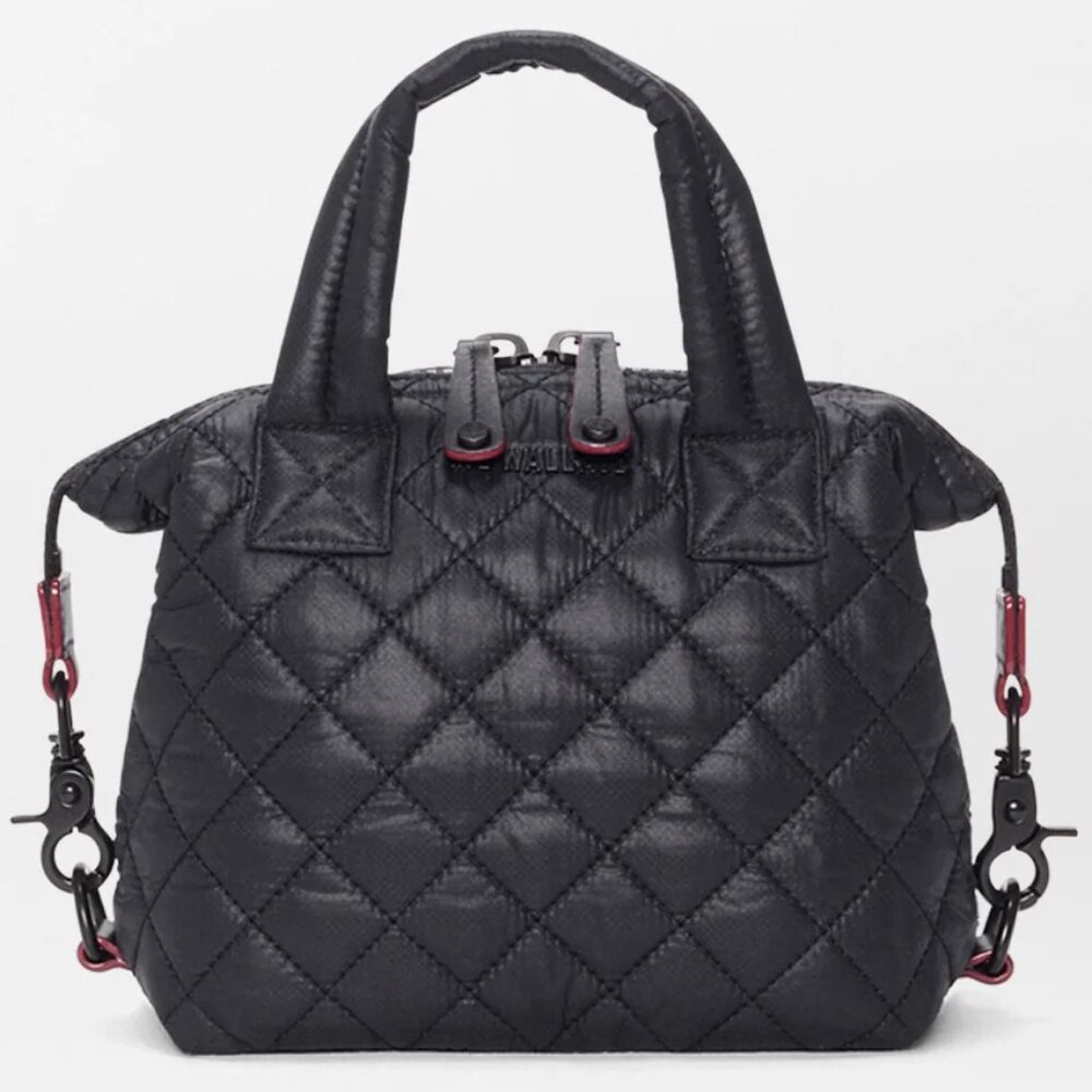 MZ Wallace Black Micro Sutton Crossbody Bag